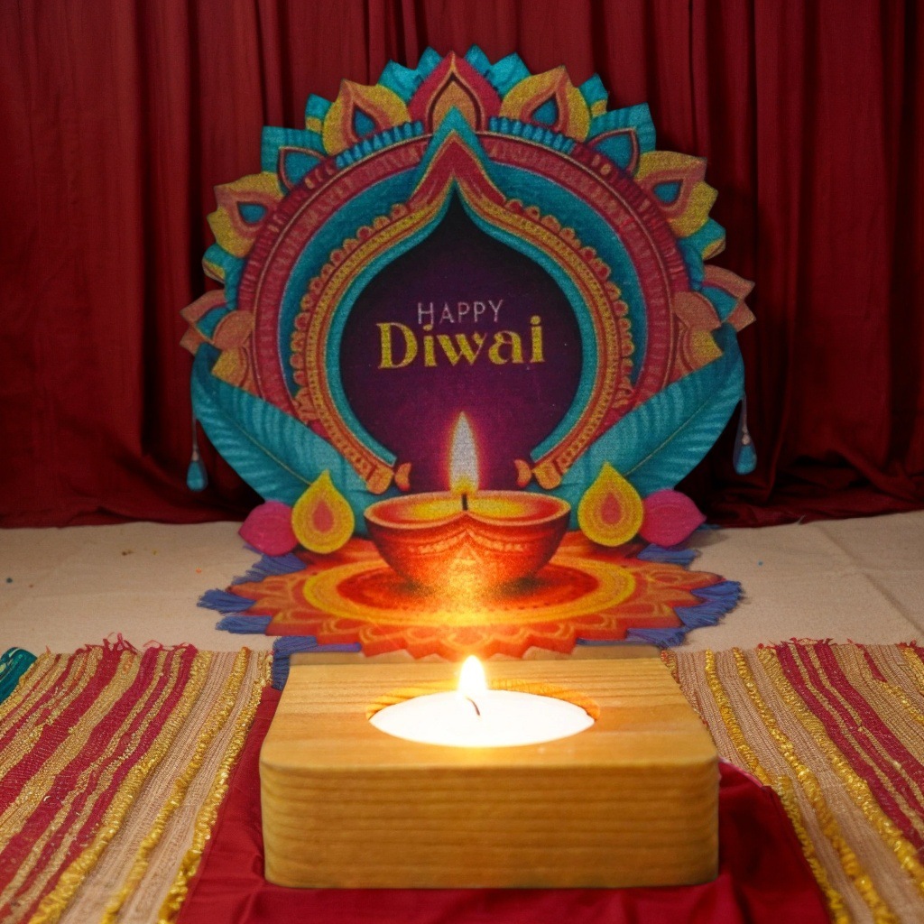 Lighting Decoration For Diwali - Fabrika Hindistan Diwali Işık Festivali atmosferi