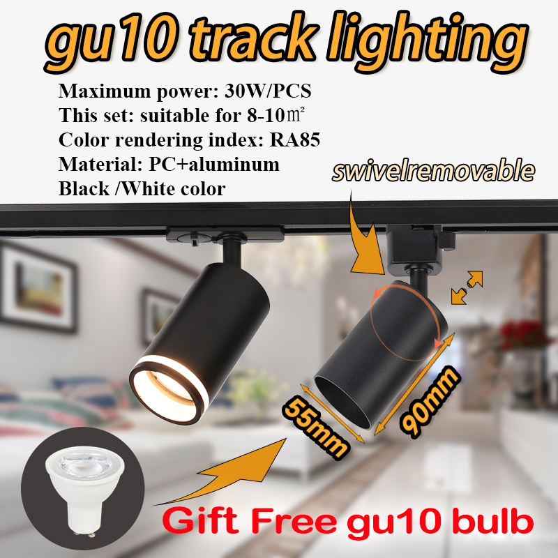 Decor Lighting Fixtures - Raylı Spot Işık GU10 Ampul Raylı
