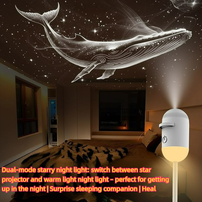 Decor Lighting Fixtures - 2-in-1 Mini Mood Light Yıldız Projektör