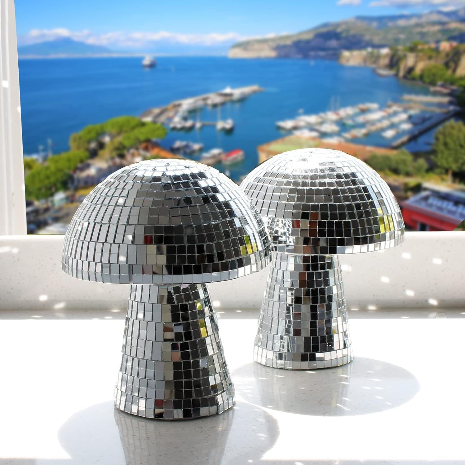Disco Ball Mirror - Mantar Disko Topu Aynalı Cam Karo