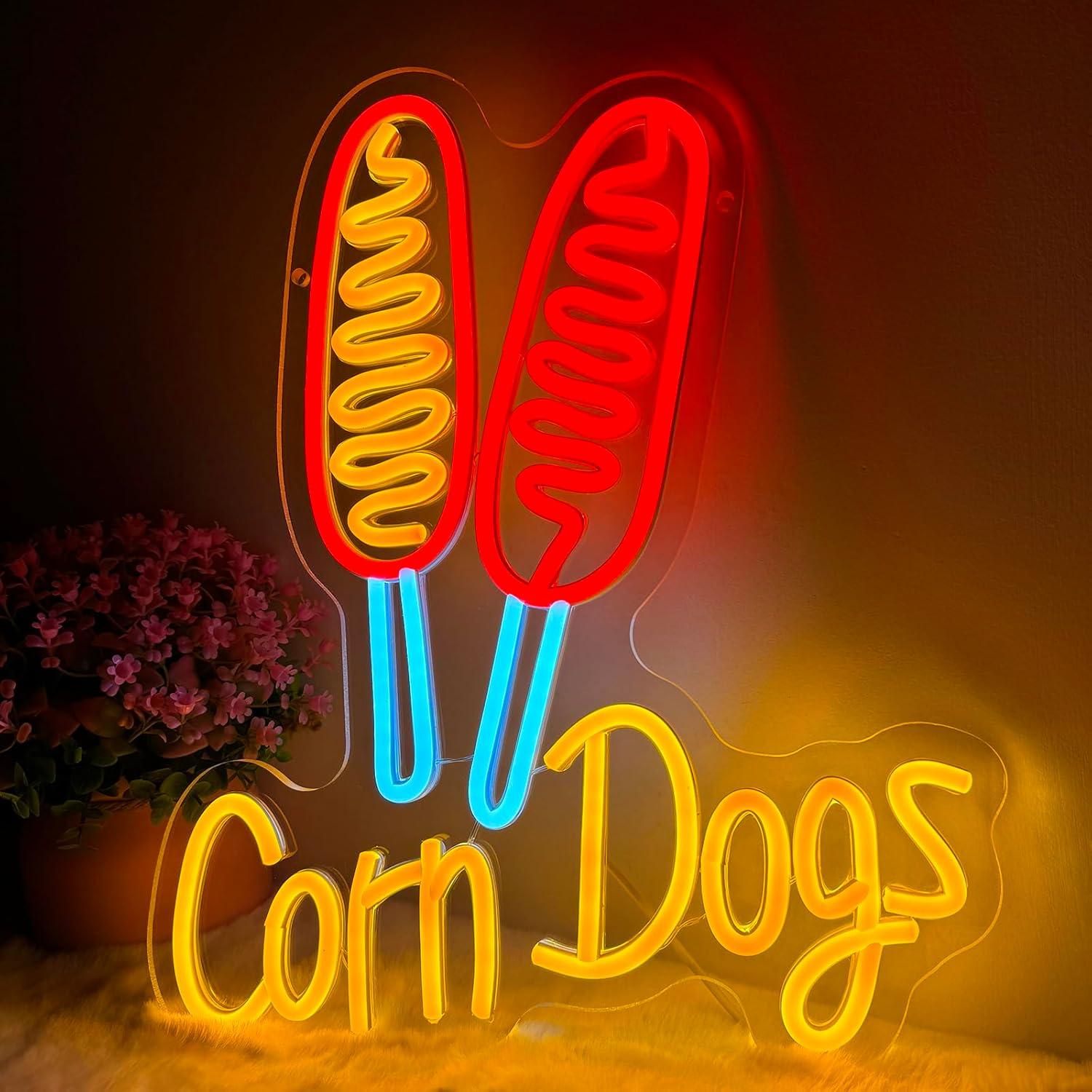 Lighting Decor For Wedding - Mısır Köpeği Neon Tabela Atıştırmalık USB