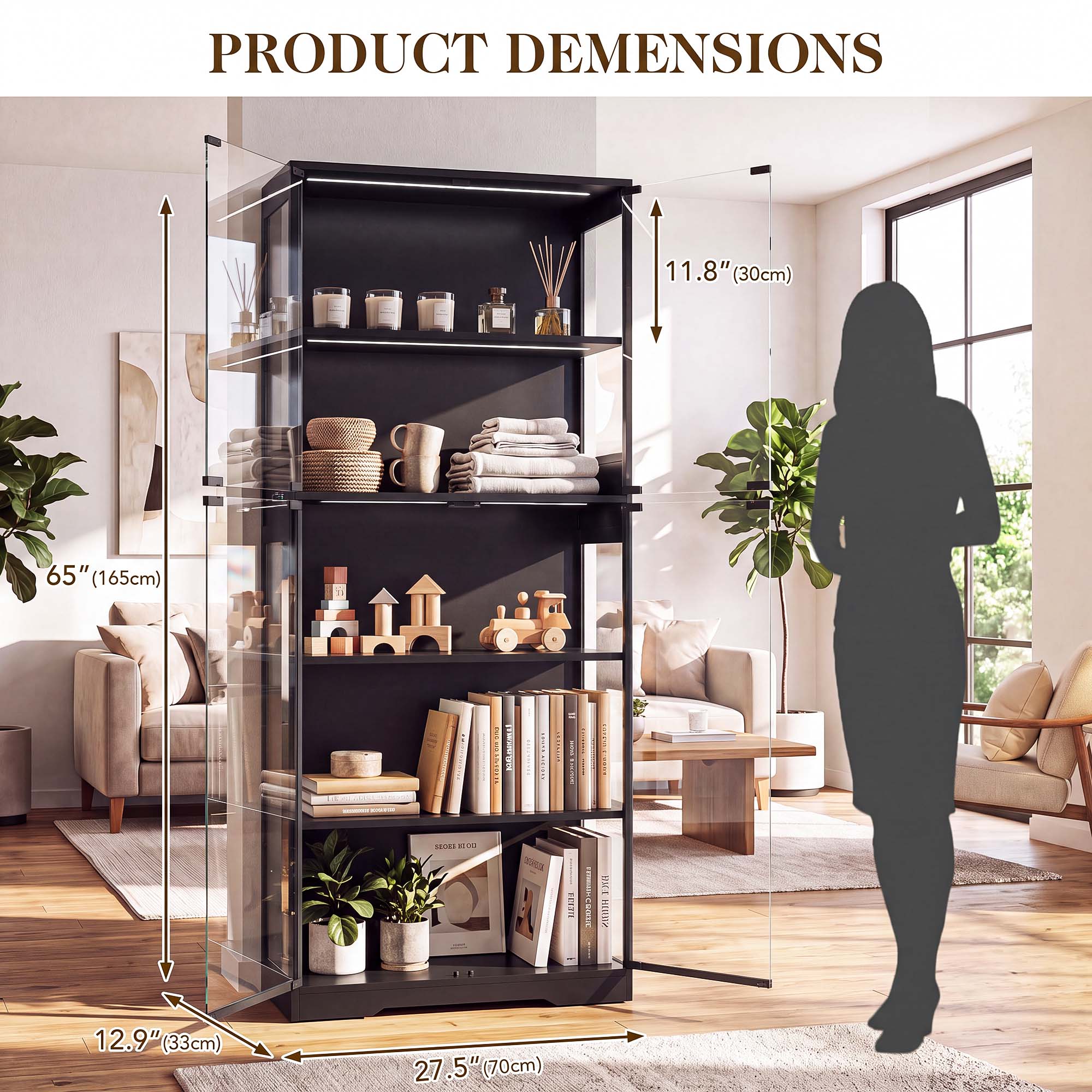 TCGBKAF 5 Katmanlı Cam Kapılı  - Home Lighting And Decor incelemesi ve fiyatı