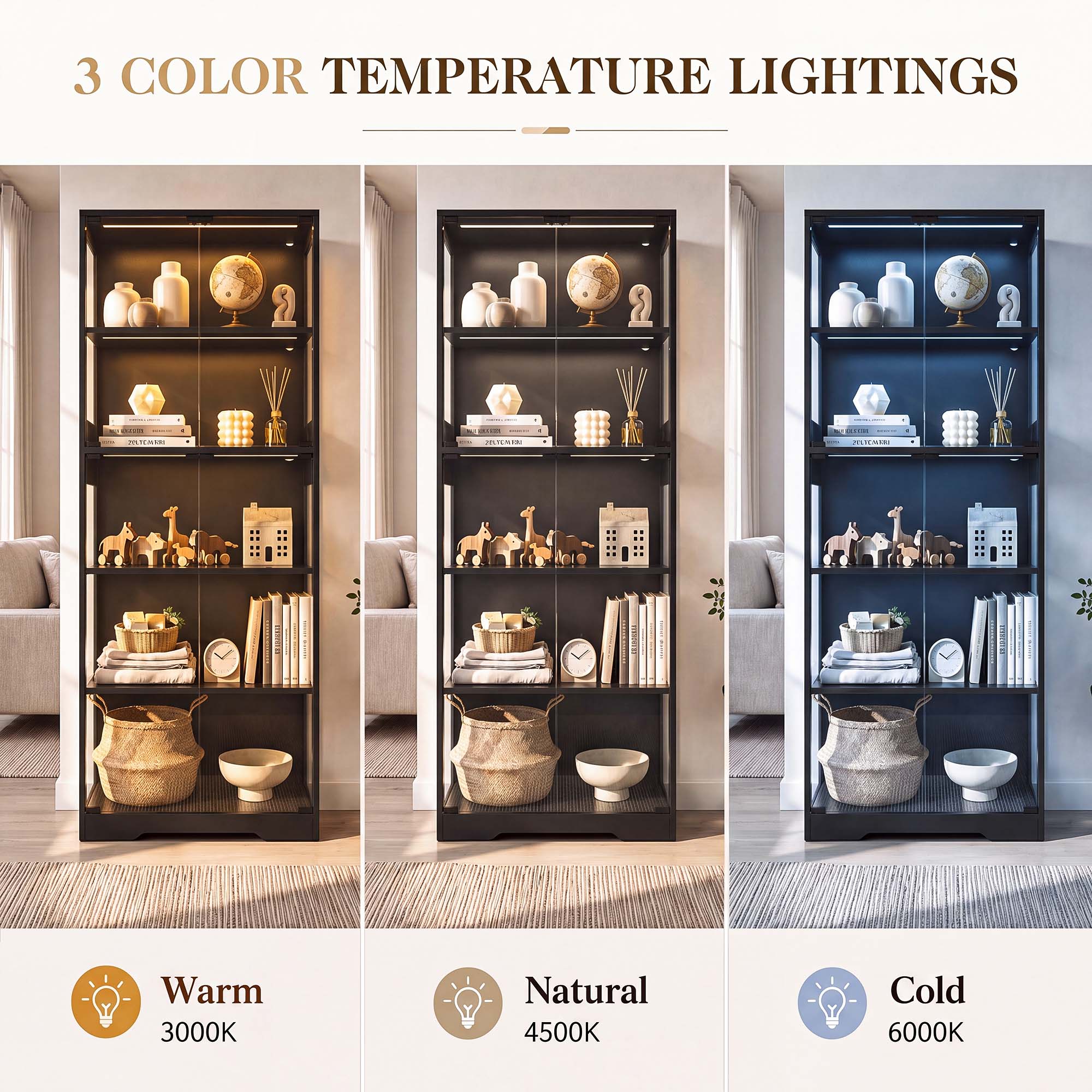TCGBKAF 5 Katmanlı Cam Kapılı  - Home Lighting And Decor incelemesi ve fiyatı