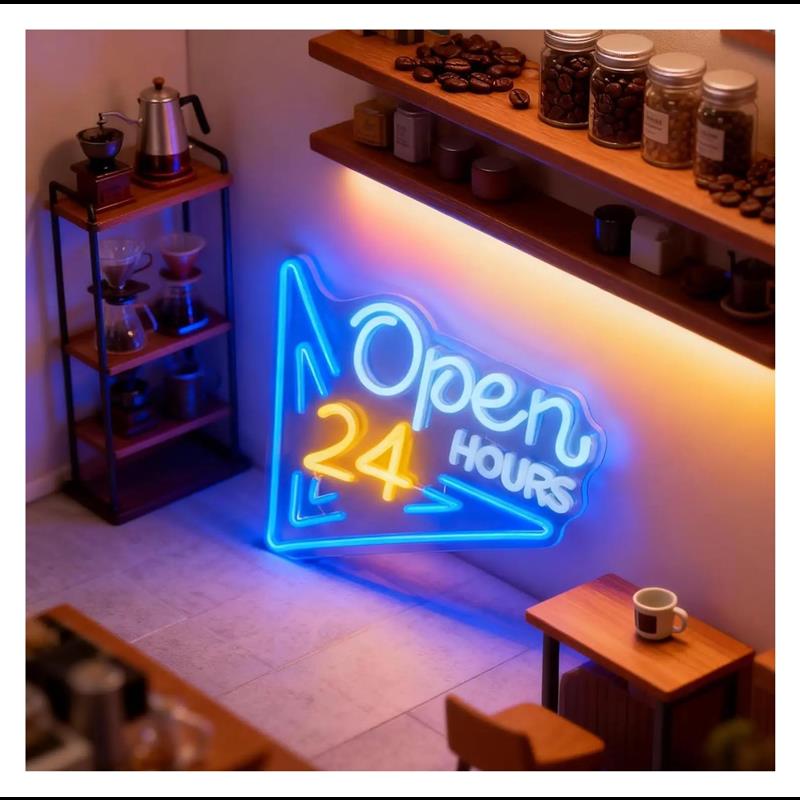Açık 24 Saat Neon Burcu USB Po - Decor Lighting Opening Hours incelemesi ve fiyatı
