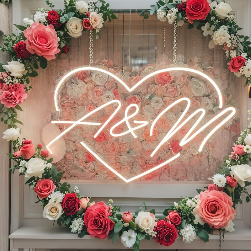 Özel Harfleri Kalp LED Neon Bu - Lighting Decor For Wedding incelemesi ve fiyatı