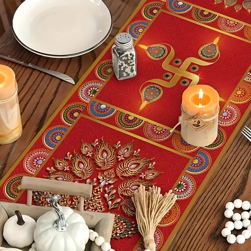 VIKAMA Mutlu Diwali Masa Örtüs - Lighting Decoration For Diwali incelemesi ve fiyatı
