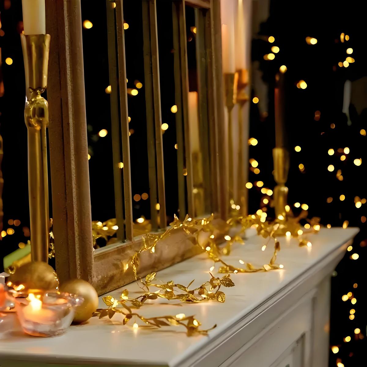 Led Romantik Altın Yaprak Peri - Lighting Decoration For Diwali incelemesi ve fiyatı