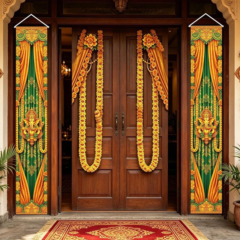 VIKAMA 2 adet Diwali Kapı Afiş - Lighting Decoration For Diwali incelemesi ve fiyatı