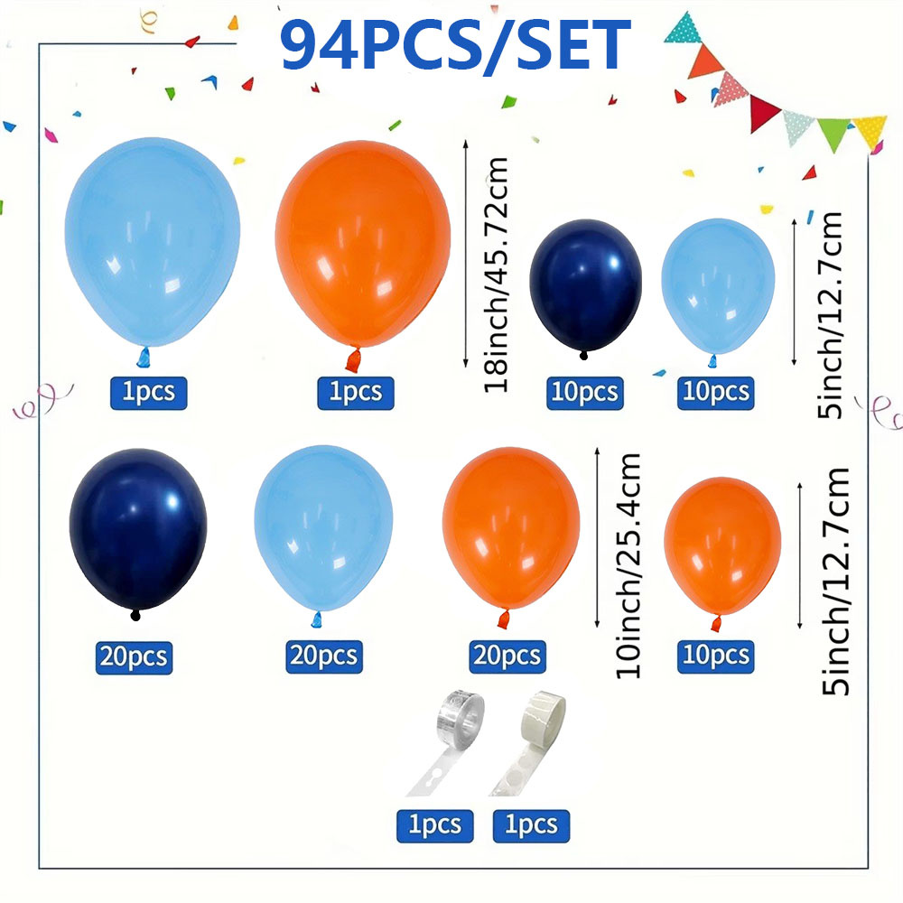 94 Adet Mavi Balon Çiçek Kemer - Orange Lighting Decor incelemesi ve fiyatı