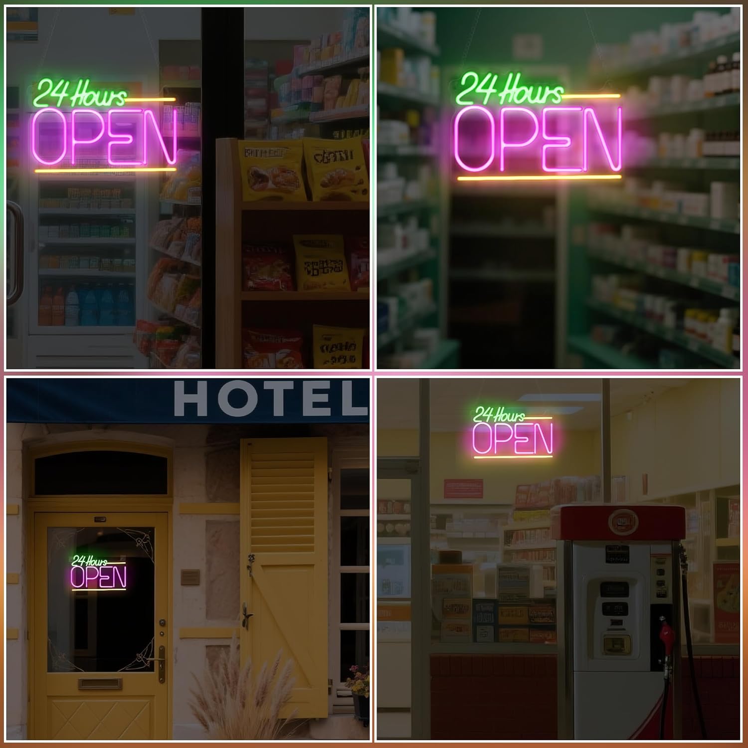 24 Saat Açık Neon Tabela USB L - Decor Lighting Opening Hours incelemesi ve fiyatı