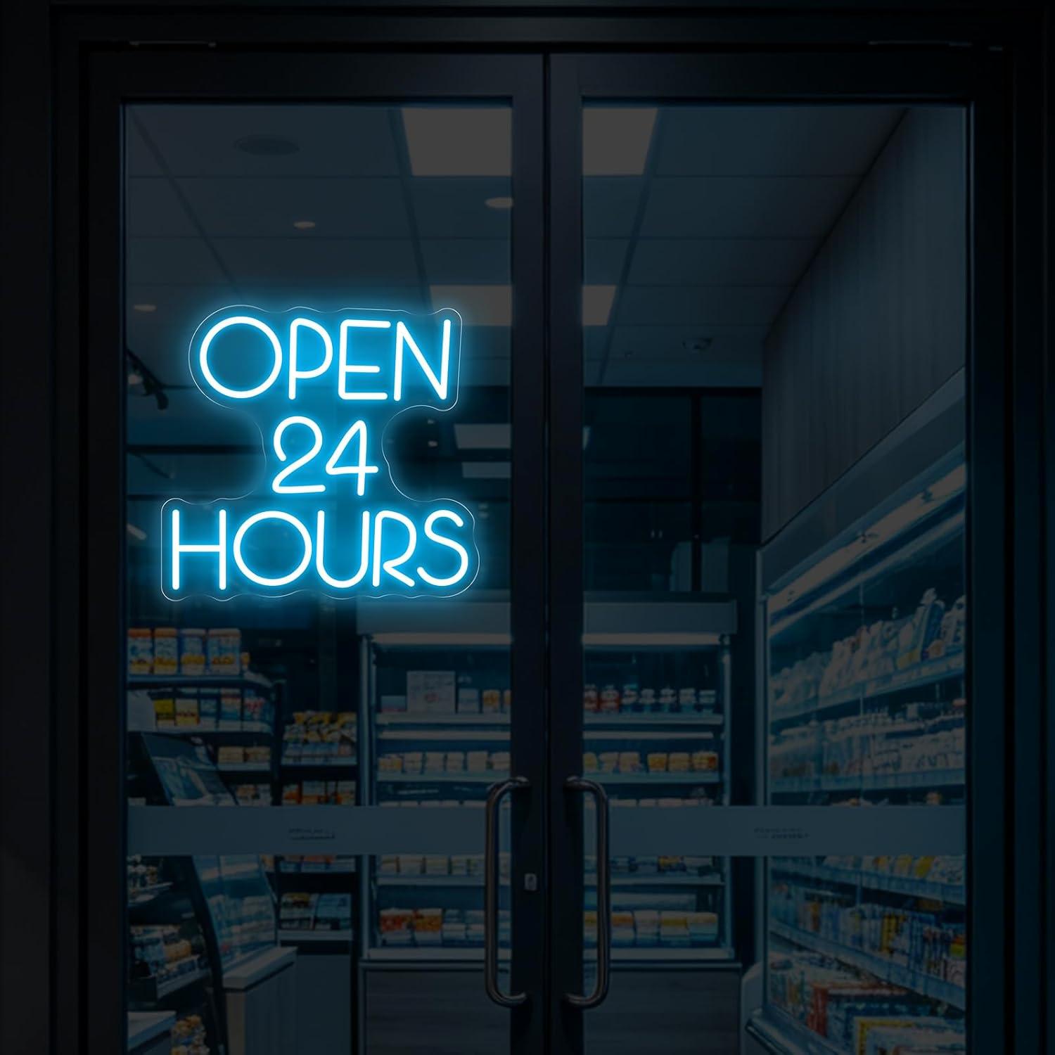 24 Saat Açık Neon Tabela USB K - Decor Lighting Opening Hours incelemesi ve fiyatı