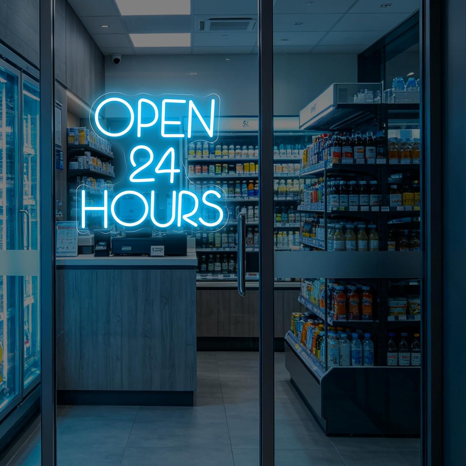 24 Saat Açık Neon Tabela USB K - Decor Lighting Opening Hours incelemesi ve fiyatı
