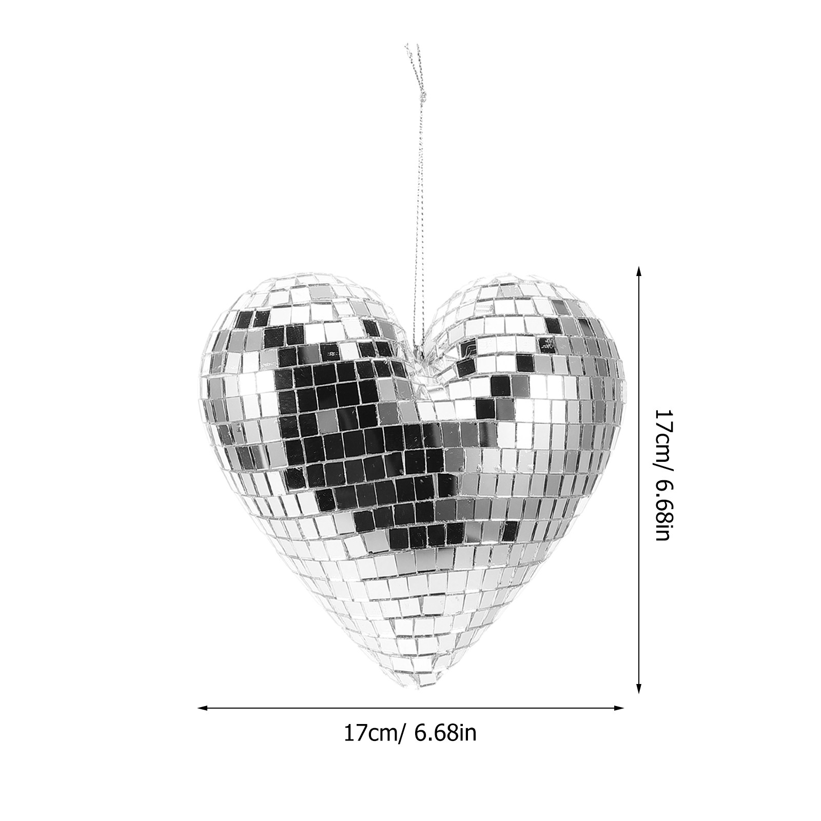 Kalp Şeklinde Disko Topu Asılı - Disco Ball Mirror incelemesi ve fiyatı