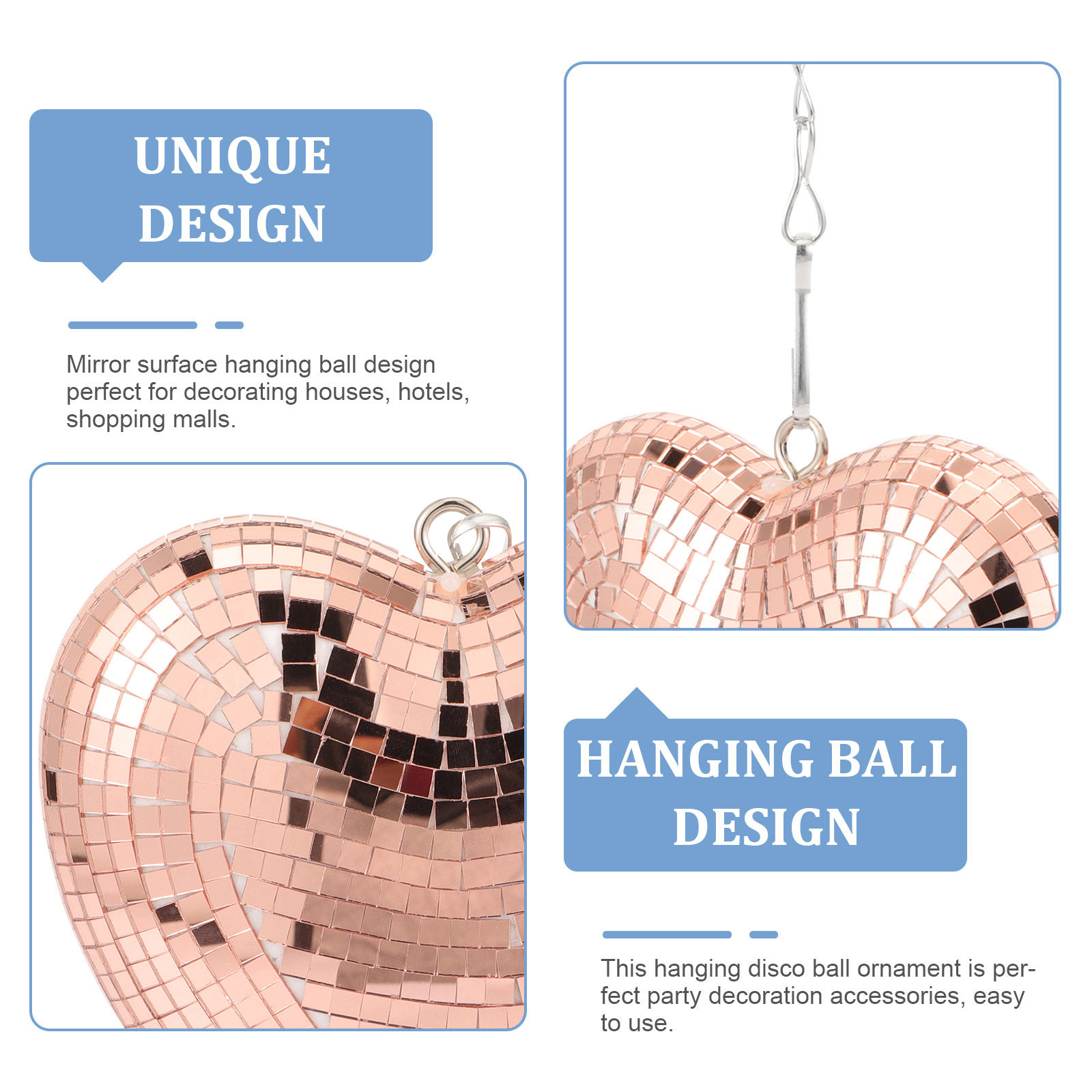 Dekoratif Asılı Kalp Disko Top - Disco Ball Mirror incelemesi ve fiyatı