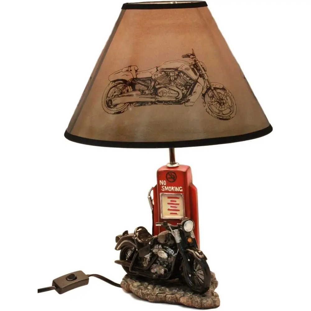 Vintage Retro Siyah Motosiklet - Home Lighting And Decor incelemesi ve fiyatı