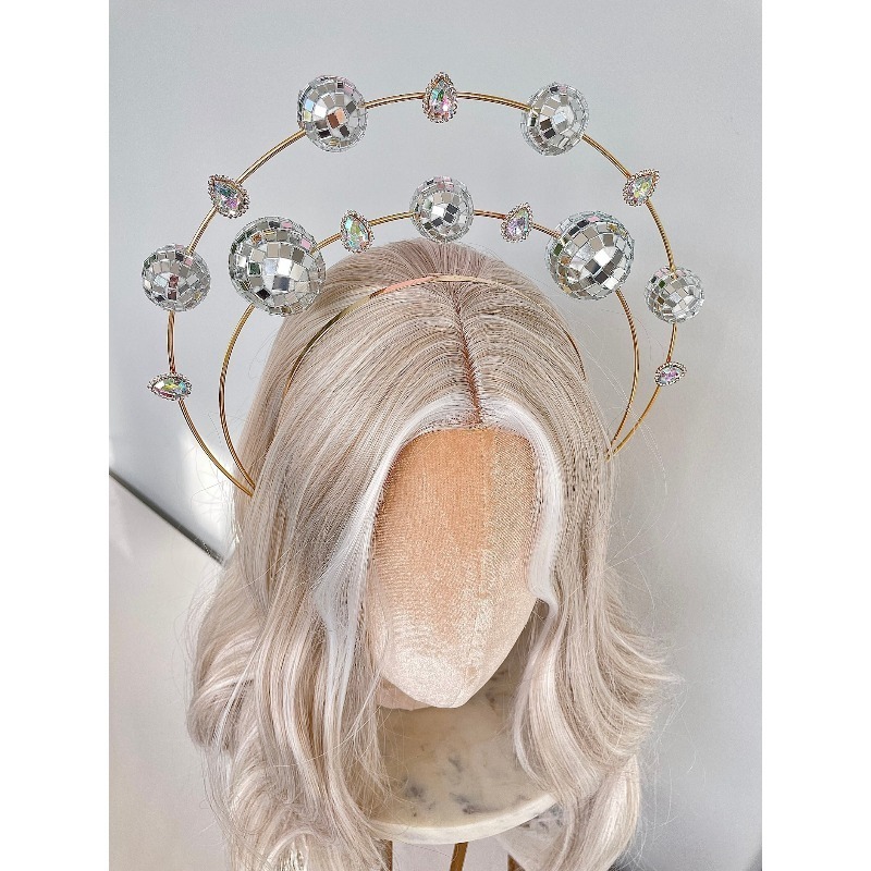 Gümüş Çift Halkalı Disko Saç B - Disco Ball Mirror incelemesi ve fiyatı