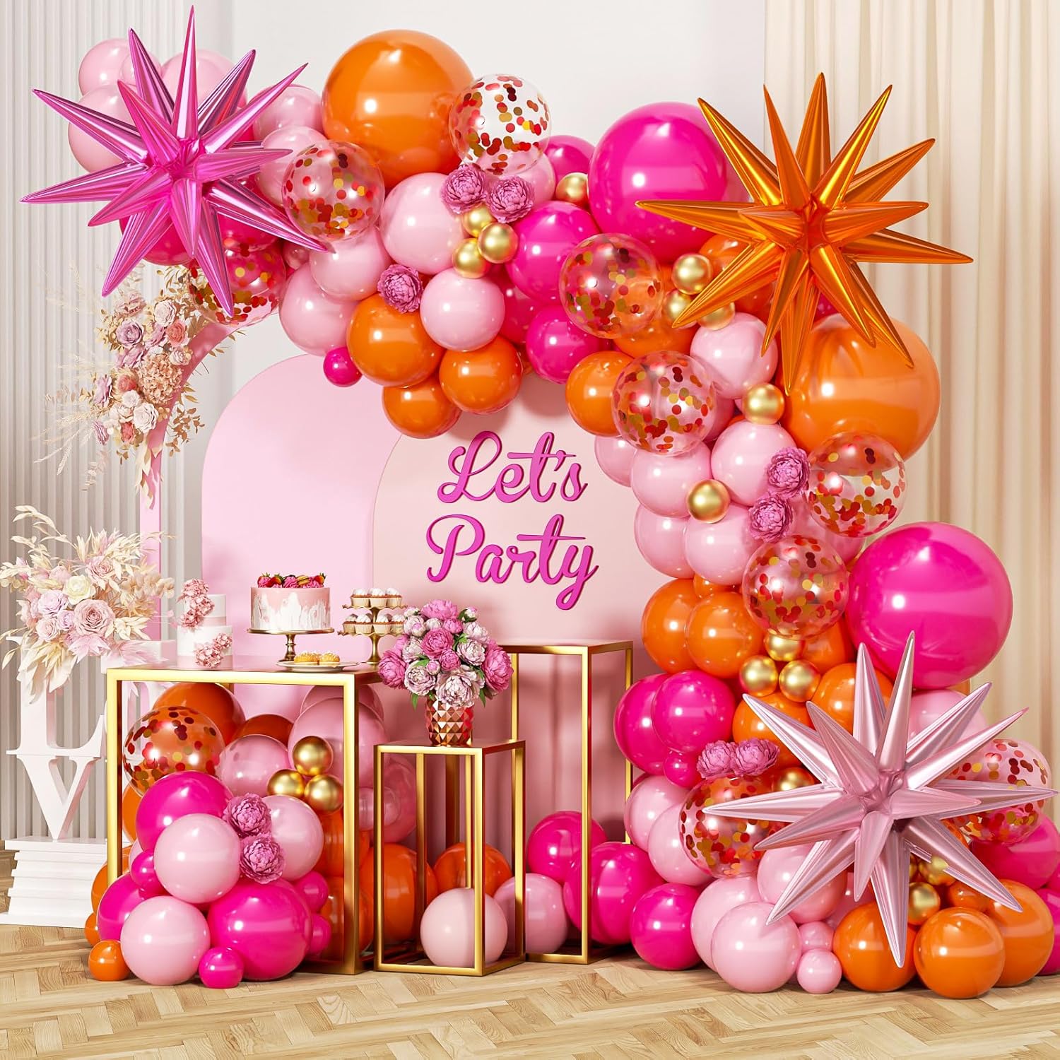 89 Adet Sıcak Pembe, Turuncu,  - Orange Lighting Decor incelemesi ve fiyatı