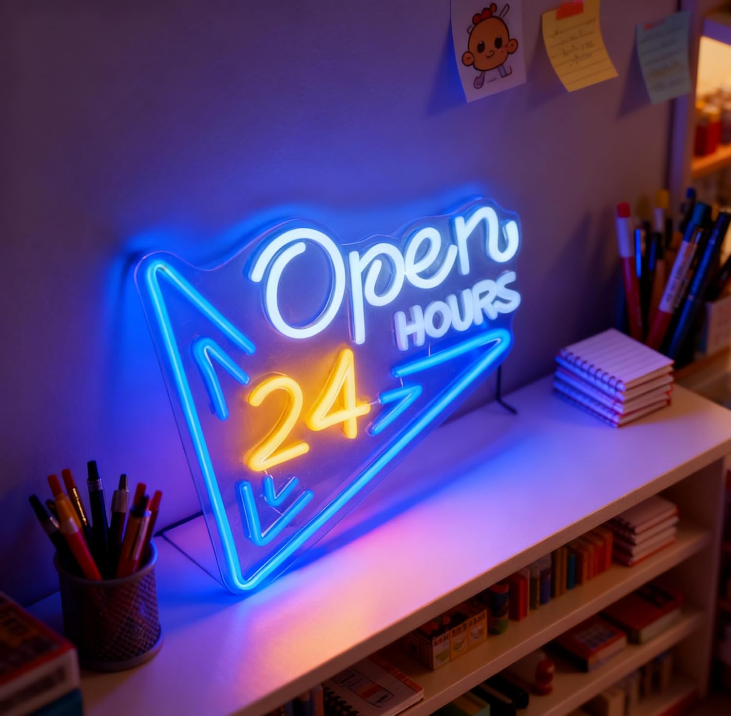 24 Saat Açık Neon Tabela LED N - Decor Lighting Opening Hours incelemesi ve fiyatı